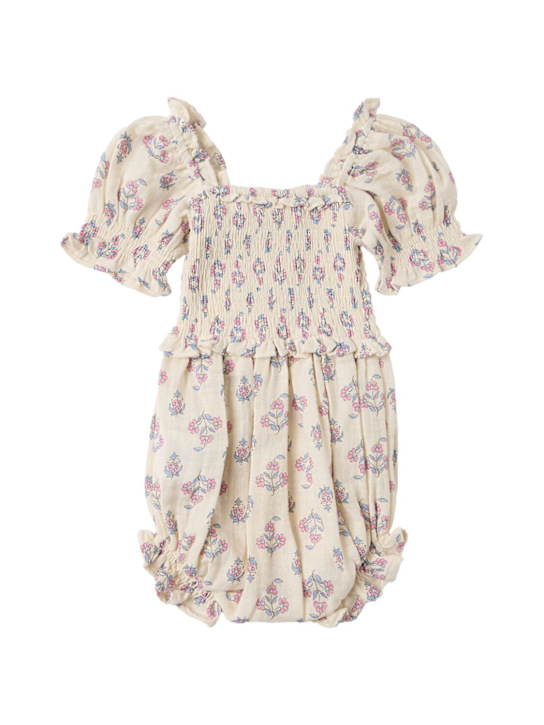 The New Society: Printed cotton romper