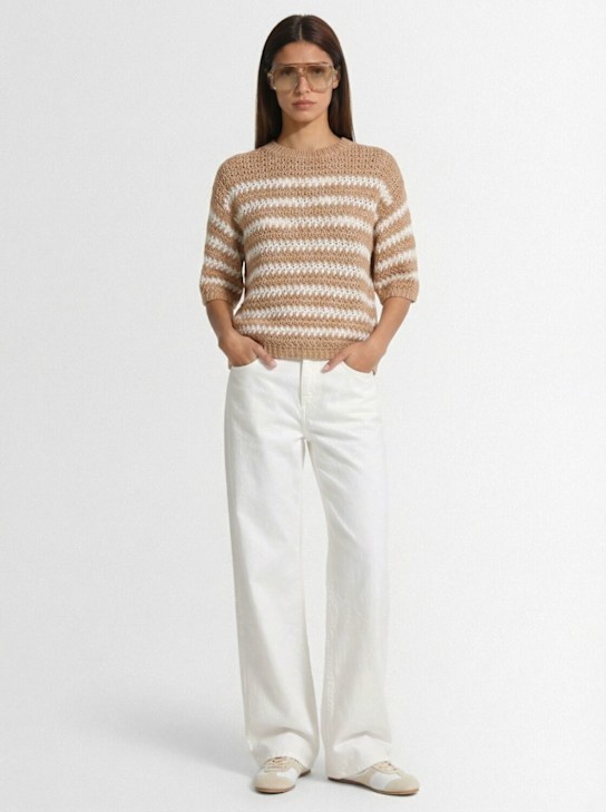 FABIANA FILIPPI - Sequined crop polo sweater