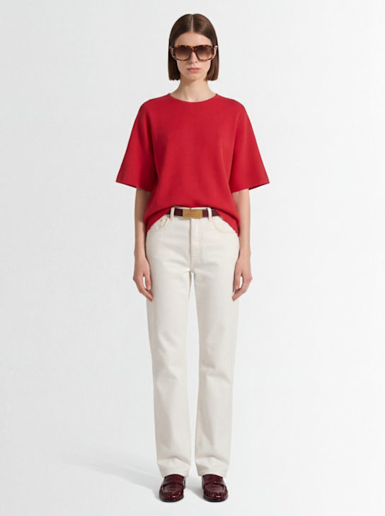 FABIANA FILIPPI - 5-pocket straight fit denim jeans