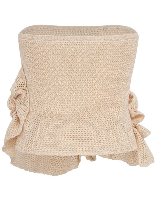 LUISA SPAGNOLI: Celzio strapless top