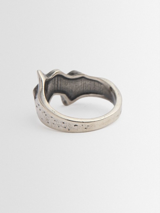 TWOJEYS: Tilted Icon silver ring