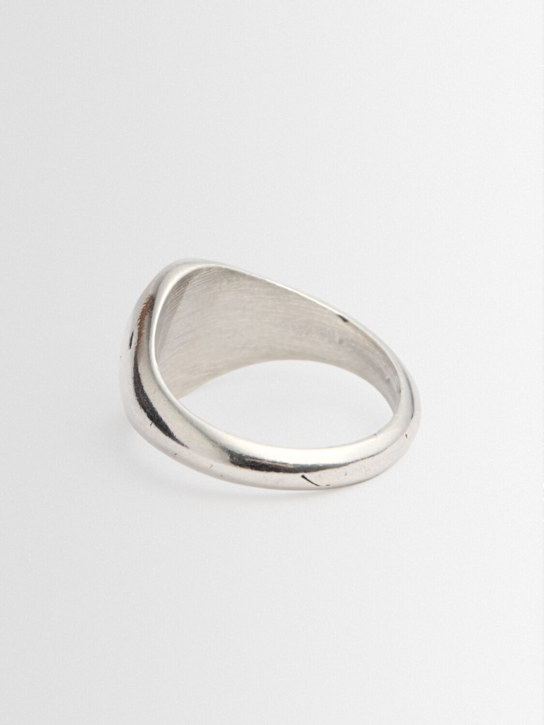 TWOJEYS: Elliptical silver ring