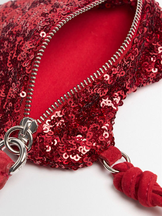 FIORUCCI: Sequined heart mini bag