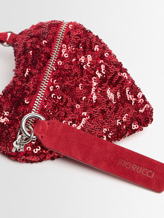 FIORUCCI: Sequined heart mini bag