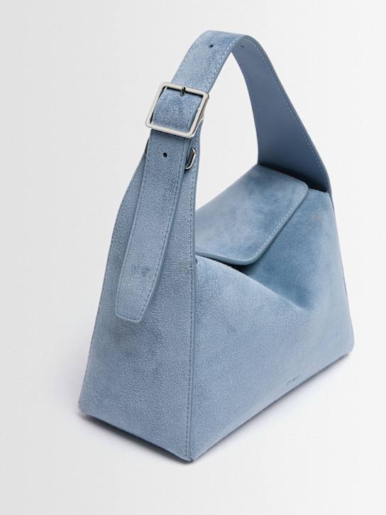 TIME: XS Luma suede shoulder bag