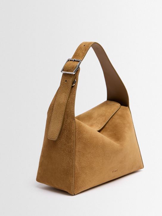 TIME: XS Luma suede shoulder bag