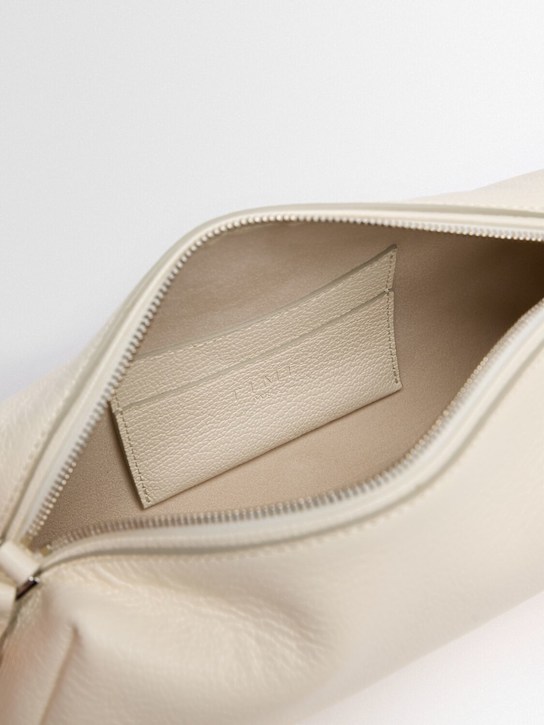 TIME: Elongated leather shoulder bag