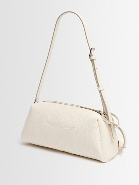 TIME: Elongated leather shoulder bag