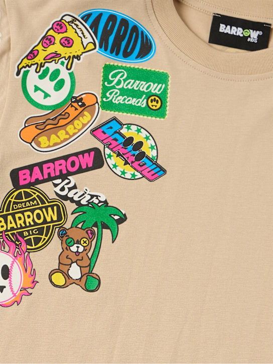 Barrow: Printed cotton jersey t-shirt
