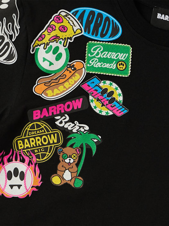 Barrow - Printed cotton jersey t-shirt