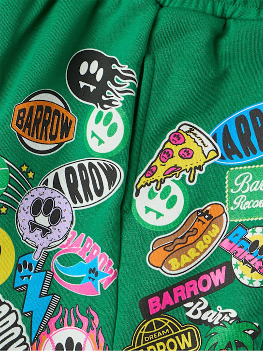 Barrow - Printed cotton sweat shorts