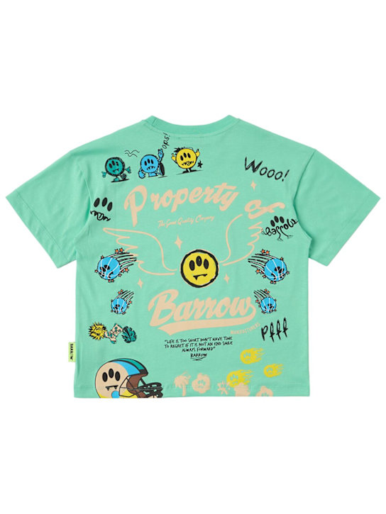 Barrow: Printed cotton jersey t-shirt