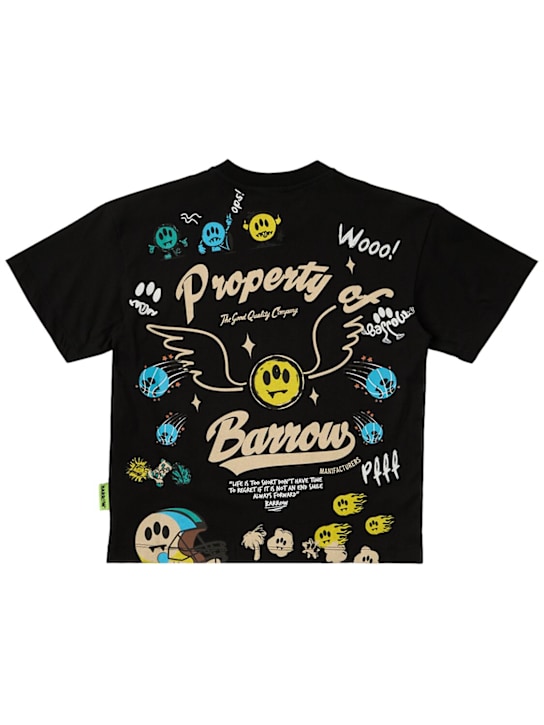Barrow: Printed cotton jersey t-shirt