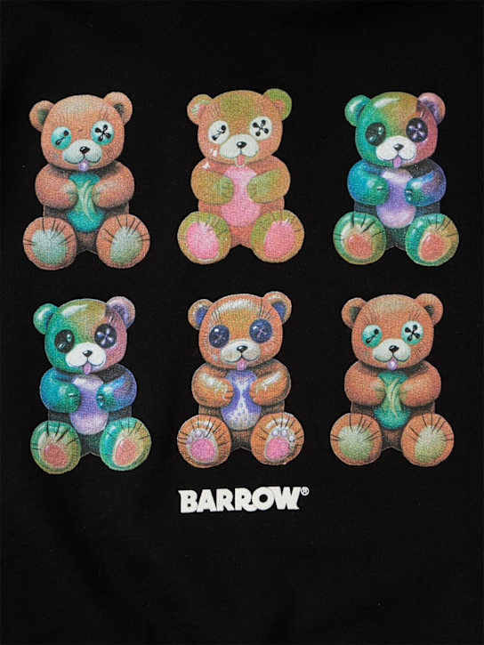 Barrow: Printed cotton hoodie