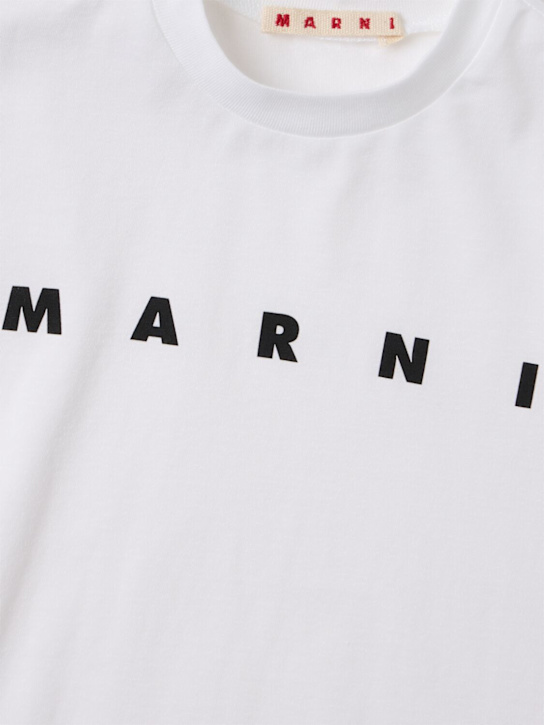 Marni Junior - Cotton logo t-shirt