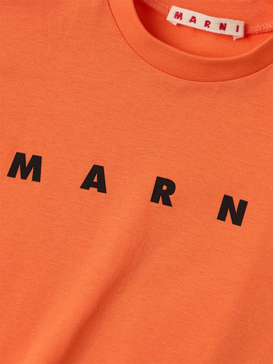Marni Junior - Cotton logo t-shirt