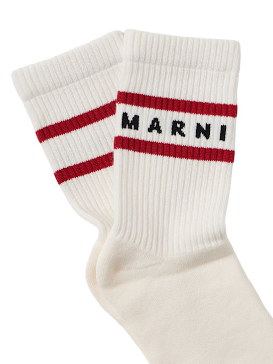 Marni Junior: Printed cotton blend socks