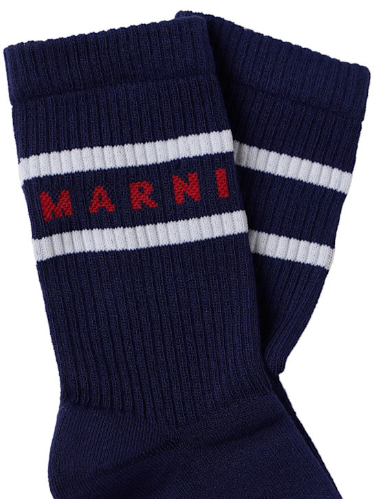 Marni Junior - Printed cotton blend socks
