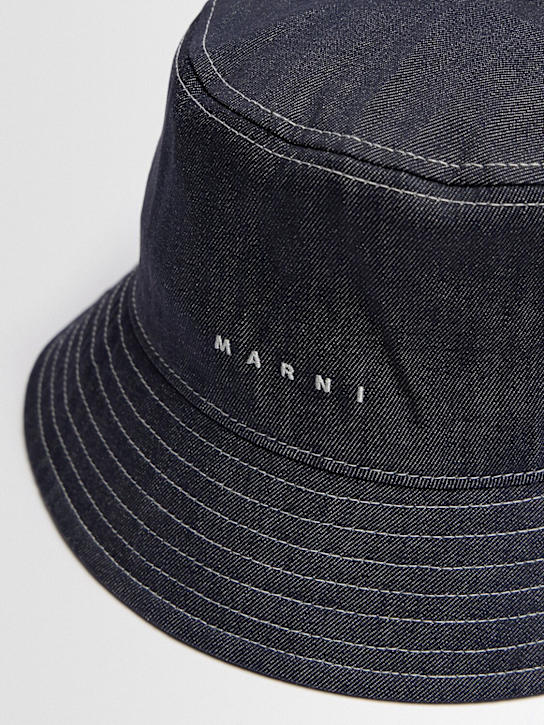Marni Junior: Cotton blend canvas bucket hat