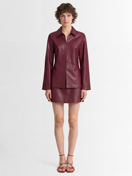 BY MALENE BIRGER: Mini-jupe en cuir Namia
