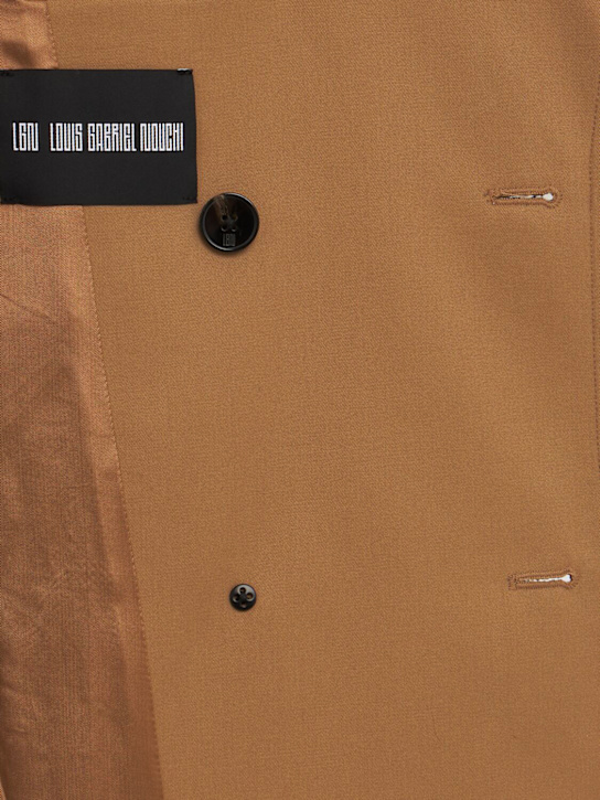 LOUIS GABRIEL NOUCHI: Cotton blend trench coat