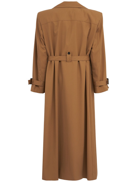 LOUIS GABRIEL NOUCHI: Cotton blend trench coat