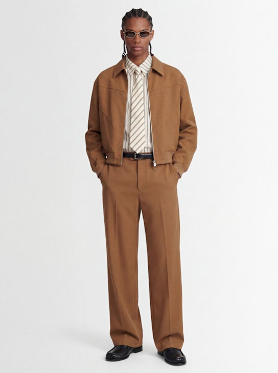 LOUIS GABRIEL NOUCHI: Canvas bomber jacket