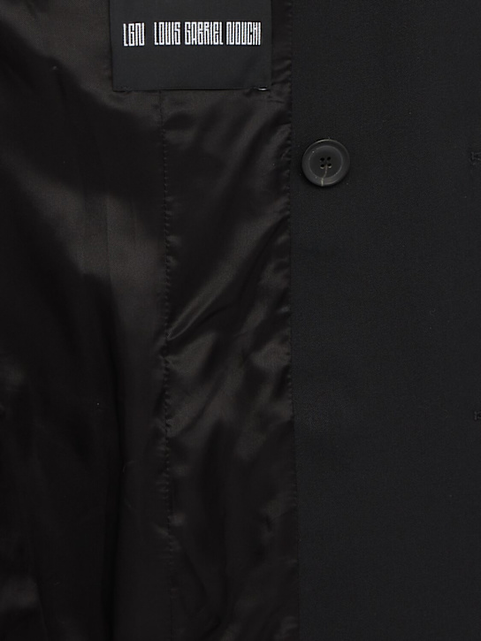 LOUIS GABRIEL NOUCHI: Double breast wool blend blazer