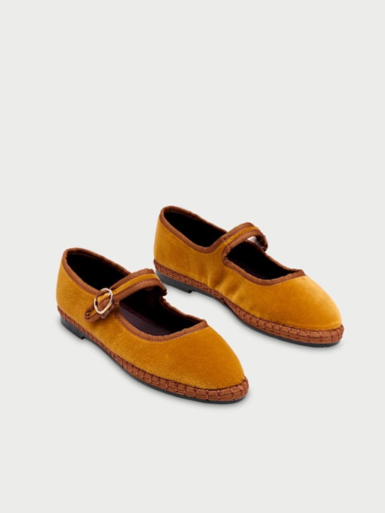 FLABELUS - Ballerines Mary Jane Amaranta en velours