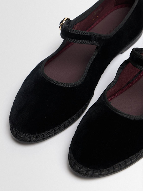 FLABELUS: Ballerines Mary Jane Antonia en velours
