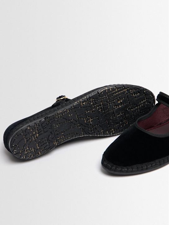 FLABELUS: Ballerines Mary Jane Antonia en velours