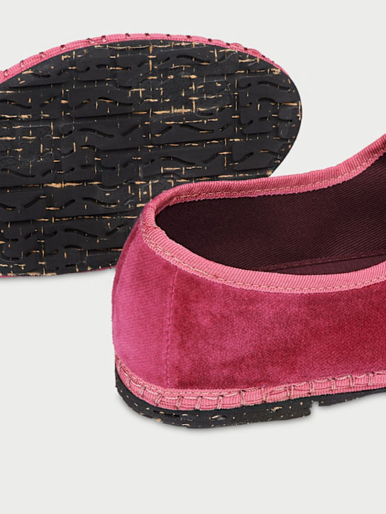 FLABELUS: Frances velvet Mary Jane flats
