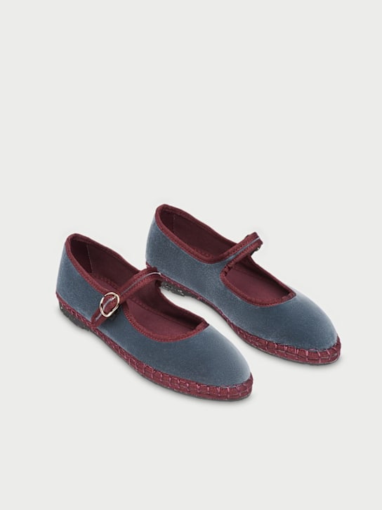 FLABELUS - Georgina velvet Mary Jane flats