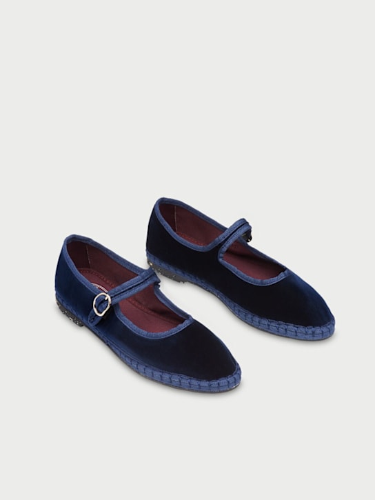 FLABELUS - Molly velvet Mary Jane flats