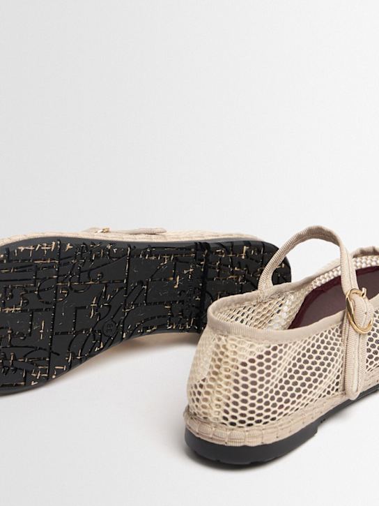 FLABELUS: Isabella mesh Mary Jane flats