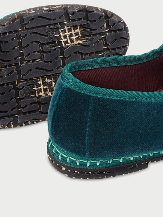 FLABELUS: Leonor velvet Mary Jane flats