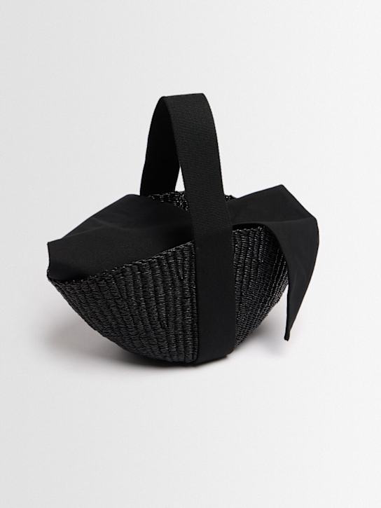 MUUÑ - Nona raffia effect top handle bag