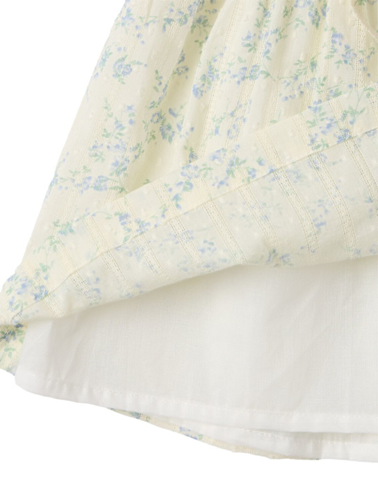 COSMOSOPHIE: Floral printed cotton dress