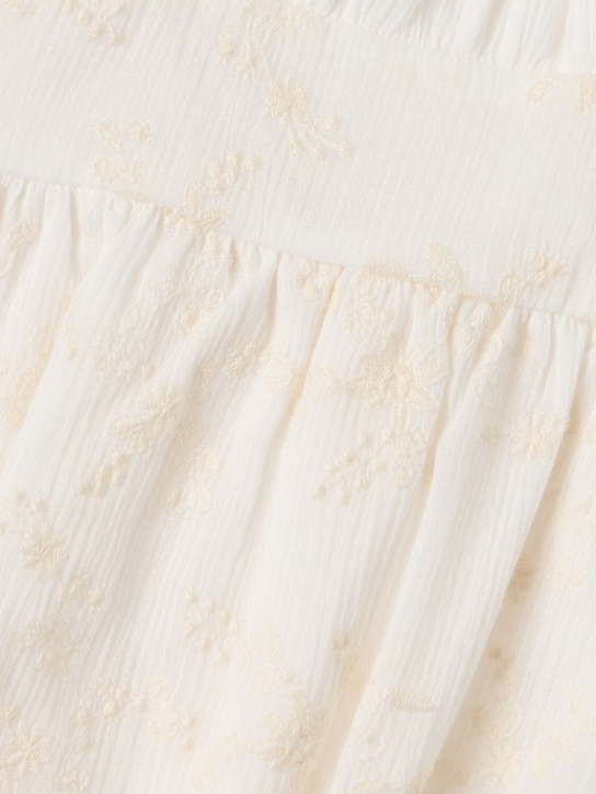 COSMOSOPHIE: Embroidered cotton romper
