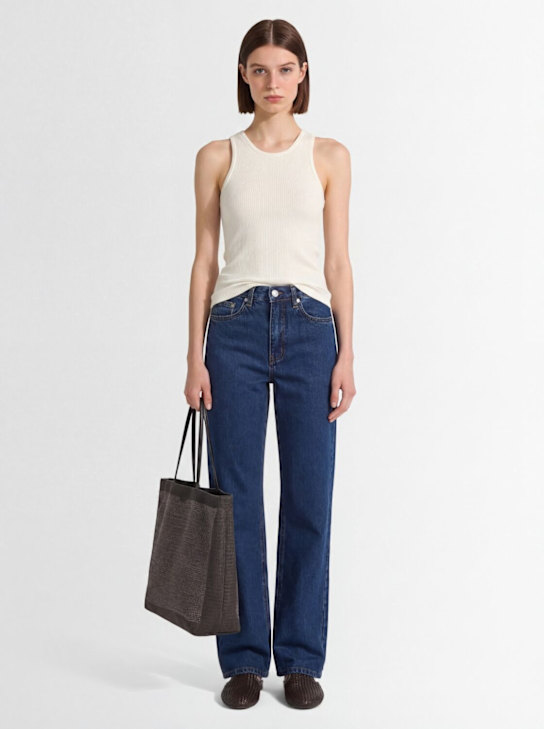 RHEA - Ribbed cotton tank top