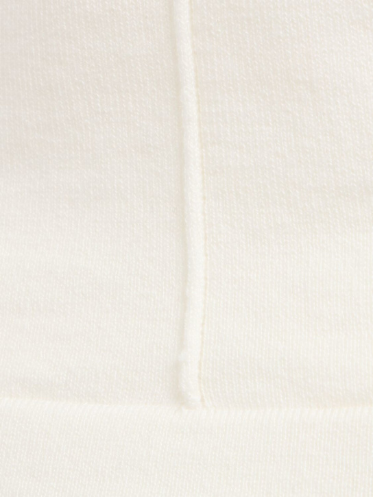 RHEA: Cropped cotton & cashmere blend t-shirt