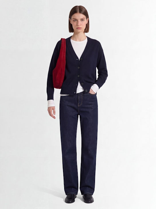 RHEA - Heavy wool V-neck cardigan