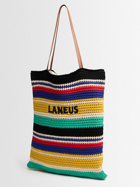 Laneus - Knitted logo tote bag