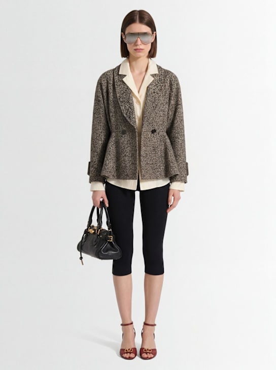 Chloé: Giacca in lana chevron