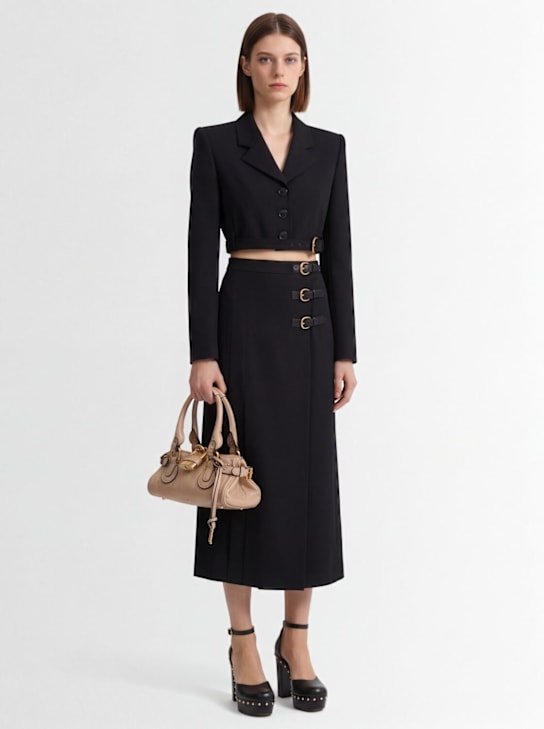 Chloé - Kurzer Blazer aus Woll-Grain De Poudre