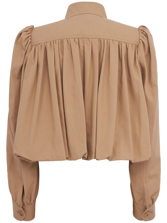 Chloé: Veste courte en toile de coton