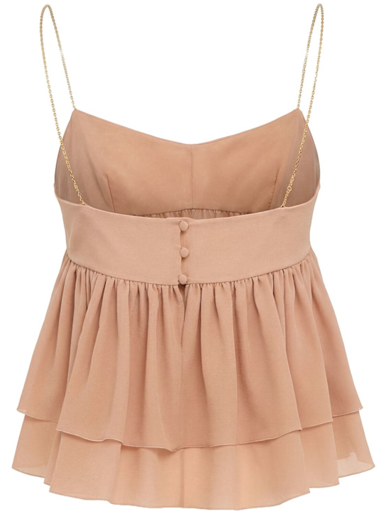 Chloé: Top in seta georgette