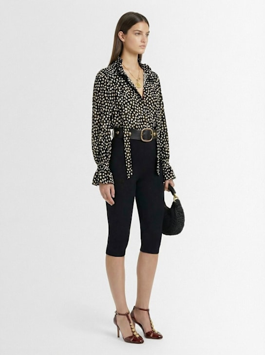 Chloé - Dot print silk jacquard shirt