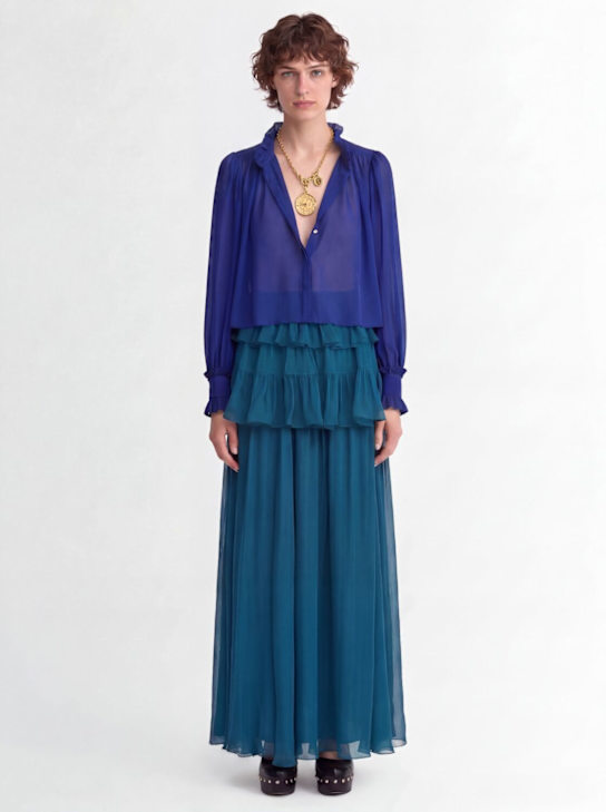 Chloé - Silk blend georgette shirt
