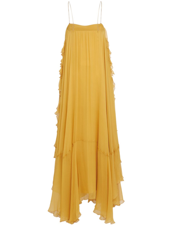 Chloé: Silk mousseline long dress